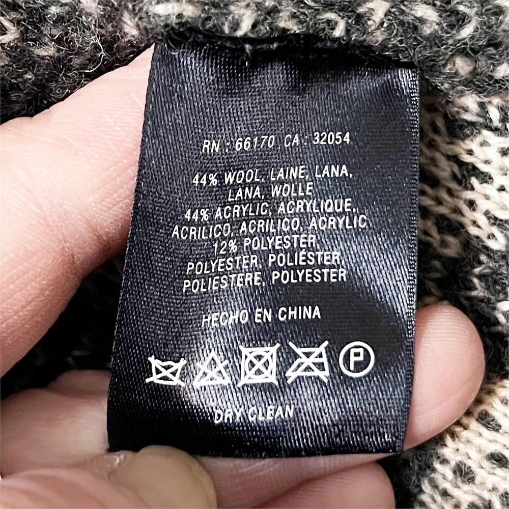 Anthropologie‎ Angel of the North Equinox Cardigan Sweater Medium Gray Boho Wool - Picture 7 of 7